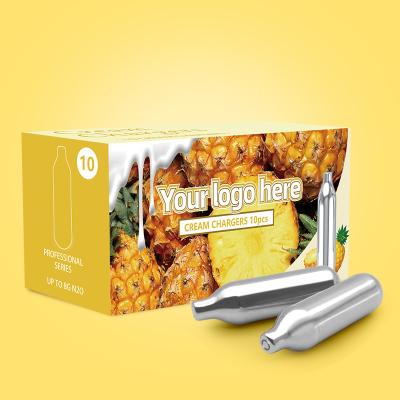 Best Selling N2O Cartridges 8g Pineapple N2O Gas Canister Cream Chargers 