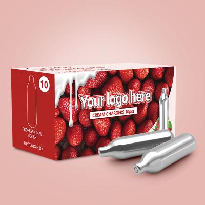 Wholesale 8g N2O Strawberry Gas Canister Flavor Cream Charger 
